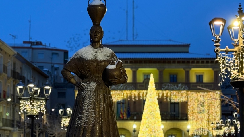 El Ayuntamiento de Fraga trabaja para minimizar los riesgos por la nevada