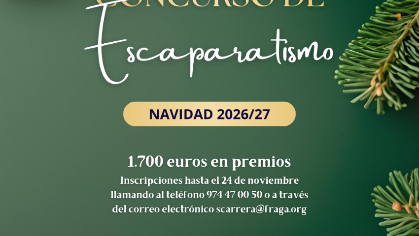 El Ayuntamiento de Fraga convoca el Concurso de Escaparatismo de Navidad