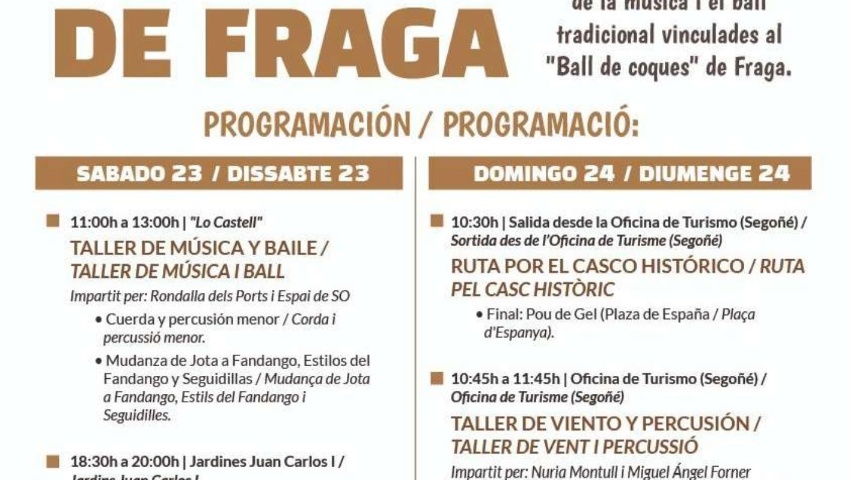 Jornadas "Ball de Coques de Fraga"