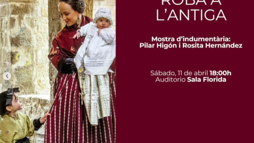 Roba a l'antiga, Mostra de indumentària.