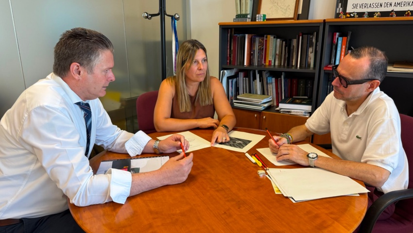 Gramún y Alins presentan el proyecto de mejora de Villa Fortunatus al director general de Cultura y Patrimonio