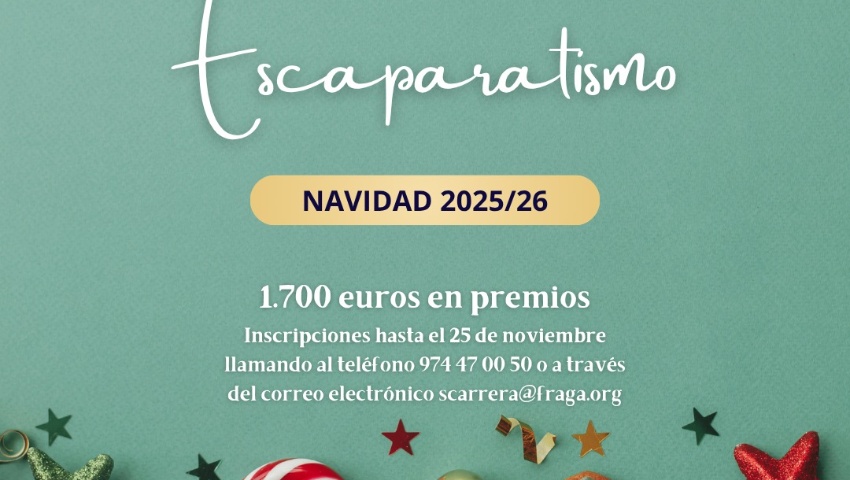 El Ayuntamiento de Fraga convoca el Concurso de Escaparatismo de Navidad