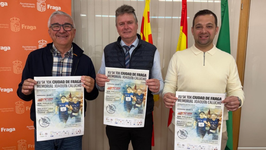 La XV 5k 10K Ciudad de Fraga bate récords y reunirá a 354 corredores