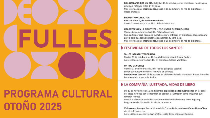 La agenda cultural de octubre no se detiene tras las Fiestas del Pilar