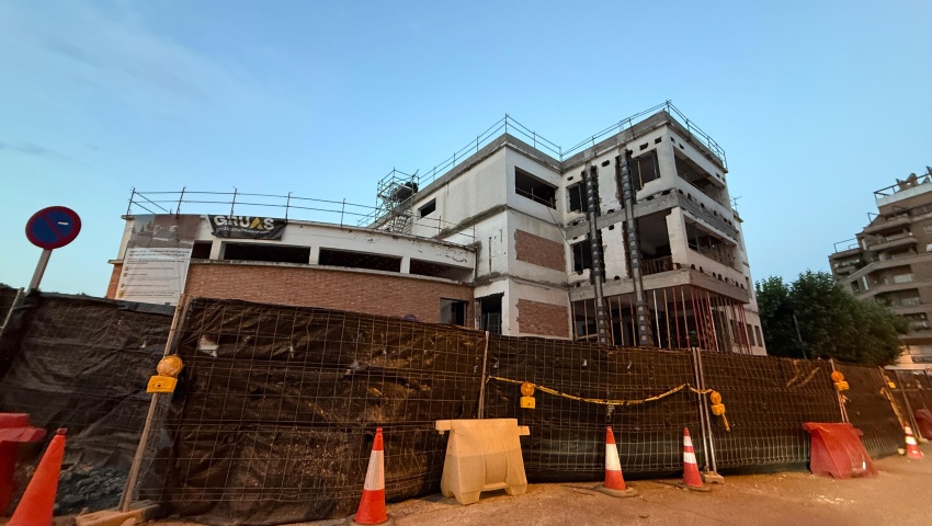 Las obras del San José de Calasanz, en fase de refuerzo estructural y ejecución del cerramiento