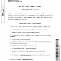 bando alcaldesa covid-19