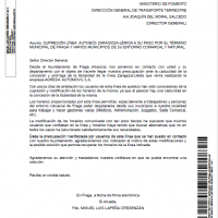 Carta Ministerio Fomento 