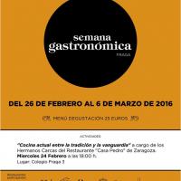 Cartel de la Semana Gastronómica de 2016