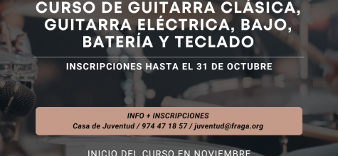 Curso Instrumentos Musicales Casa de Juventud